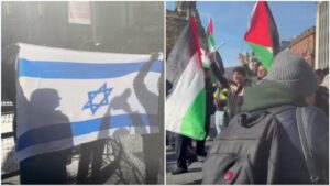 Sukob simpatizera Izraela i Palestine na demonstracijama u Belfastu