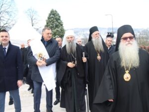 Patrijarha Porfirija u Foči dočekali predsjednik Republike, sveštenstvo i vjernici