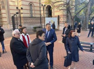 Dodik u posjeti Sinagogi u Budimpešti