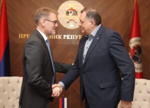 Dodik – Rajnertsen: Opredjeljenost institucija Srpske ka očuvanju mira i stabilnosti