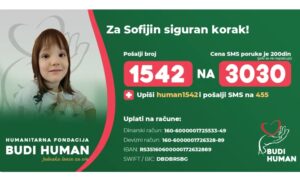 BUDIMO HUMANI: Malenoj Sofiji potrebna naša pomoć