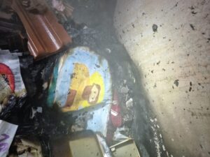 ČUDO: U požaru u Laktašima nije izgorio crtež Svetog Save