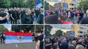 PROTEST U PODGORICI Veliki broj građana na skupu protiv rеzolucije o Srebrenici, uzvikuju: “Izdaja”