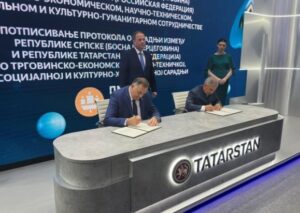 Dodik i Minihanov potpisali protokol o saradnji Srpske i Tatarstana