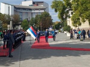 Dodik dočekao Vučevića ispred Palate Republike VIDEO