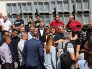 Dodik i Vučić obišli destileriju kod Bajine Bašte