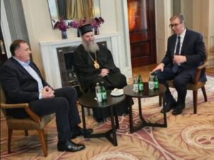 Predsjednici Srpske i Srbije sa episkopom švajcarskim: SPC temelj nacionalnog identiteta