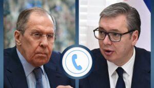 Vučić sa Lavrovom o situaciji na KiM i najavljenim sankcijama NIS-u