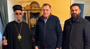 Predsjednika Dodika posjetio mitropolit Jefrem: Srpski narod posvećen pravoslavnoj vjeri