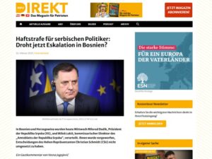 Njemački mediji o presudi predsjedniku Srpske: Žestoke kontroverze i trajni uticaj na koheziju u BiH