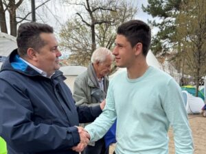 Stevandić obišao studente u Pionirskom parku