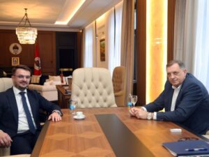 Dodik sa Pranjićem: Spremnost da se pojačaju napori na stabilizaciji prilika