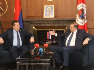 Sastanak Dodika i Stevandića u Palati Republike