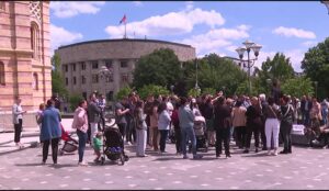 Protest roditelja djece koja pohađaju privatne vrtiće zbog neredovne isplate subvencija