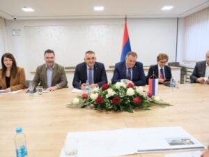 Dodik, Minić i ministri u posjeti opštini Han Pijesak