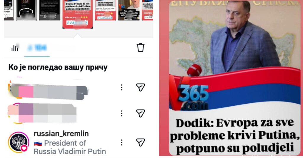 Dodikova poruka Evropi dobila podršku iz Moskve: Zvanični nalog predsjednika Rusije reagovao na objavu Vijesti365