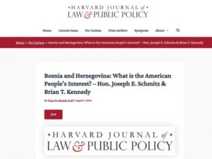 Urednik na Harvard Journal of Law & Public Policy: Ukinuti odluke visokih predstavnika; Tramp će u vidu Dodika dobiti prijatelja i saveznika
