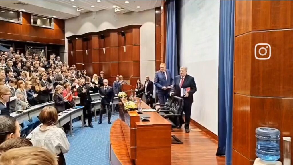 Dodik sa MGIMO-a: Prijateljstvo Srpske i Rusije strateško opredjeljenje za budućnost